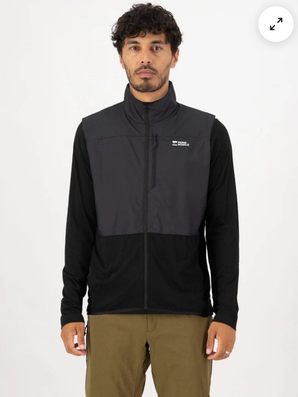 Mons Royale Diversion Merino Wind Vest - L